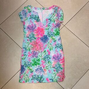 Lilly Pulitzer Pink and Green Floral Dress